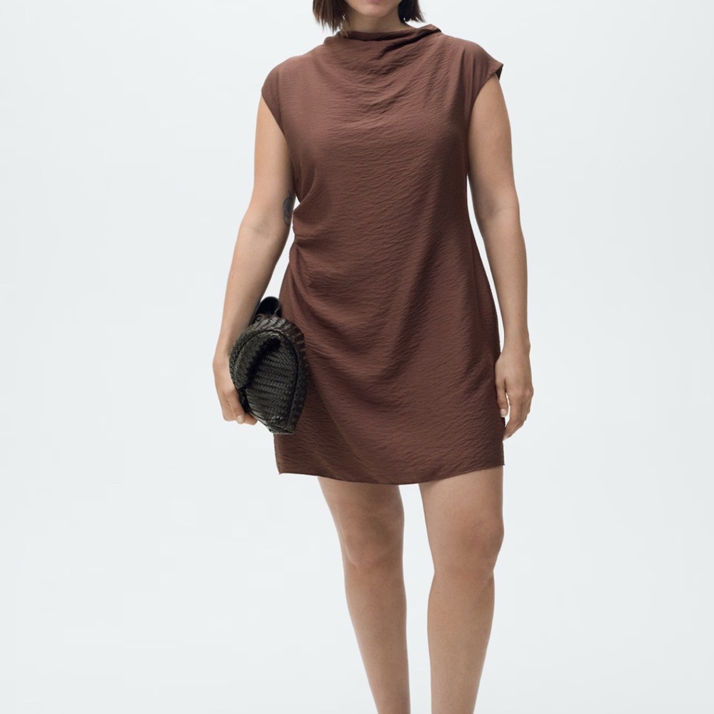 Elegant Brown Women's Dress